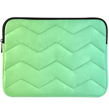 Imagem de Capas para laptop verdes gradientes fofas capas universais para notebook de 13 a 14 polegadas para MacBook Air 13