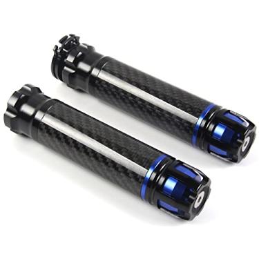 Imagem de Arashi Punhos de guidão universal para motocicletas 7/20.3 cm 22 mm para Honda Suzuki, BMW, Yamaha, Kawasaki, Ducati, todas as motos esportivas, monstro azul 600 620 800 900 696 748