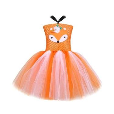 Imagem de Fantasia De Raposa Laranja Para Meninas Bebê, Traje De Halloween E Ani