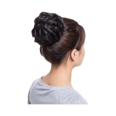 Imagem de Penteado De Cabelo Sintético Preto, Castanho E Loiro, Rabo De Cavalo E