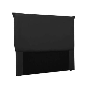 Imagem de Cabeceira Queen Veneza Veludo Preta - Spezzia Decor