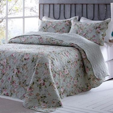 Imagem de Kit Cobre Leito Colcha Casal Boutex Dupla Face - Madri - 100% Poliéste