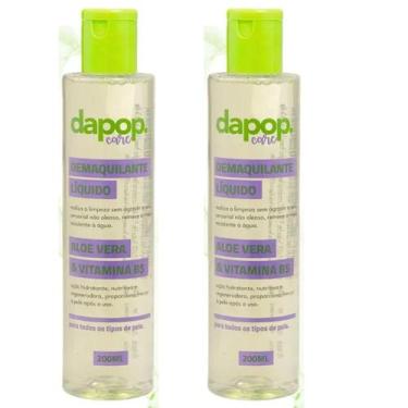 Imagem de Demaquilante De Aloe Vera Dapop Removedor/Limpeza - Kit 2 Un