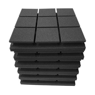 Imagem de 6 peças de Painéis Espuma Acústica para Estúdio Absorção Som Isolamento Acústico Parede Anti-Som KTV Transmissão Teatro Familiar