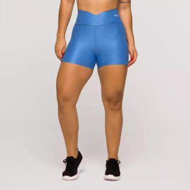 Imagem de Short Fitness Feminino Academia Poliamida Cós Cruzado Treino - LOT FIT