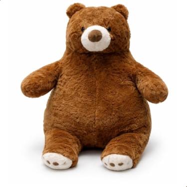 Imagem de Pelúcia Jacaré 60cm Antialérgico Premium Lavável com Zíper – Super Macio (ROSA) (URSO MARROM 60CM)