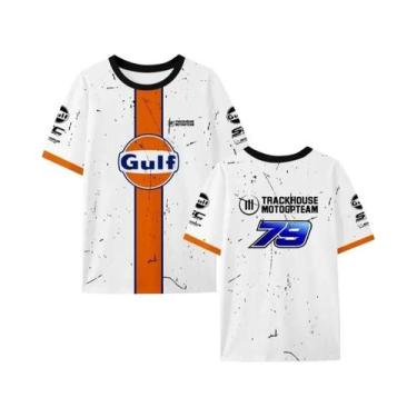 Imagem de Camiseta Masculina De Secagem Rápida Com Estampa 3D De Corrida De Moto