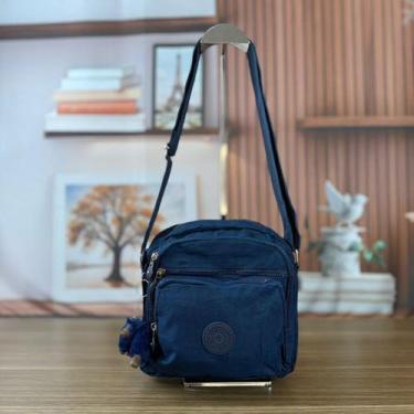 Imagem de Bolsa Transversal Feminina Compacta Pequena Alça Ajustável Chaveiro Zí