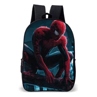 Imagem de Mochila Infantil Escolar Simples Novidade Tema Aranha Super Lançamento