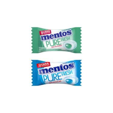 Imagem de Mentos Chiclete Pure Fresh  Menta Intensa Sortida Wint/Mint Açúcar Dis