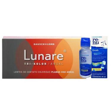 Imagem de Lentes de Contato Lunare Anual Sem Grau com Renu - Bausch & Lomb, VERD