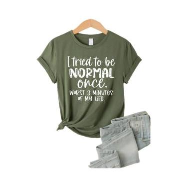 Imagem de Camiseta Modal Multicolorida Feminina De Manga Curta, Roupas Casuais E