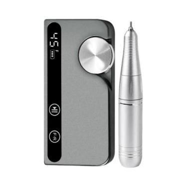 Imagem de Kit De Máquina De Furar Unhas Recarregável 45000RPM, Lixadeira Elétric