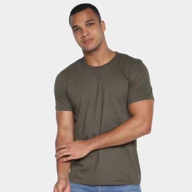 Imagem de Camiseta Hering Slim Básica Masculina, Chumbo, P
