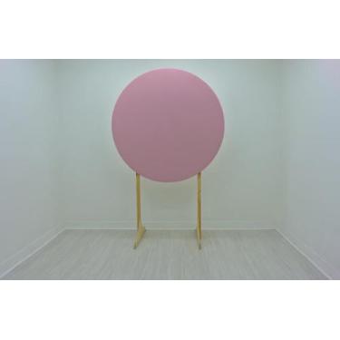 Imagem de Painel Redondo Decoração Cores Lisas Em Tecido - 1,5x1,5m - Fantasia B