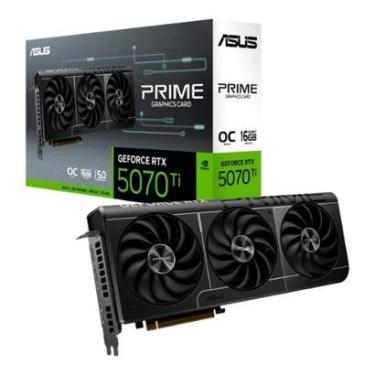 Imagem de Placa de Vídeo ASUS PRIME RTX 5070 Ti NVIDIA, 16GB, GDDR7, IA FP4 e DLSS4, Edição OC-90YV0MF0-M0NA00-Unissex