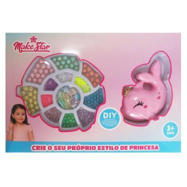 Imagem de Kit Miçangas Infantil Golfinho Montar Pulseiras Colares - Unitoys
