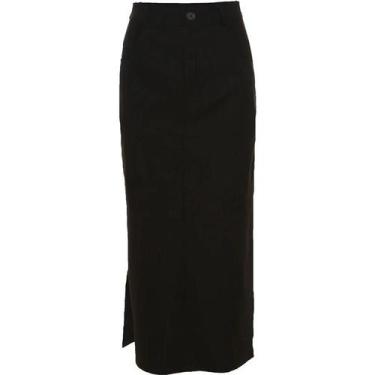 Imagem de Saia Midi Slim De Cintura Alta Para Mulheres, Estilo Gótico Punk, Moda