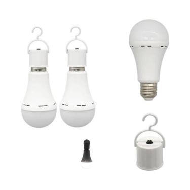 Imagem de Lâmpada LED De Emergência Recarregável E27 7W 1500mAh 6500K Com 3 Modo