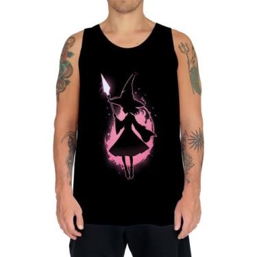 Imagem de Camiseta Regata Bruxa Halloween Rosa 12 - Kasubeck Store, INF 04