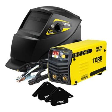 Imagem de Máquina Solda Inversora 150A Mascara Automatica 4k Esquadro - Super To