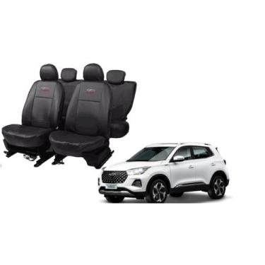 Imagem de Conjunto Capa Couro Tiggo 5X Pro 2019 a 2024 Proteção Premium - ferro 