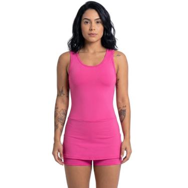 Imagem de Macaquinho Short Saia Vekyo Tapa Bumbum Roupa para Academia Treino Suplex Moda Fitness...