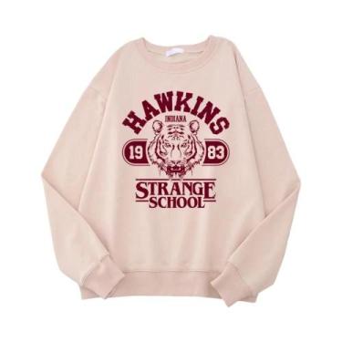Imagem de Moletom Feminino Casual Estilo Streetwear Com Estampa High School Indi