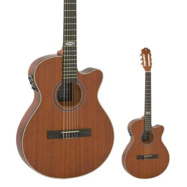 Imagem de Violão Elétrico Nylon Super Flat Strinberg SL200C MGS Mahogany Satin F