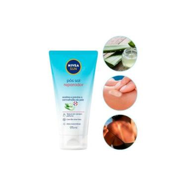 Imagem de Gel Pós Sol Reparador Corporal Hidratante 175ml Nivea Acalma e Previne