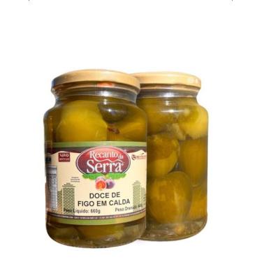 Imagem de Doce de Figo em Calda 630g Artesanal Tradicional Cremoso Pote Vidro Re
