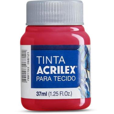 Imagem de Tinta para Tecido Fosca Acrilex 37ML Vermelho Natal