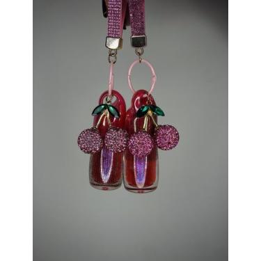 Imagem de Gloss de Cereja Com chaveiro Lábios Hidratados Brilho - IMPORT