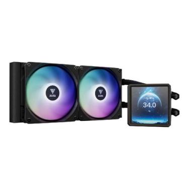 Imagem de Water Cooler Gamdias Aura GL240 (AMD / Intel) - 240mm - Display LCD - 