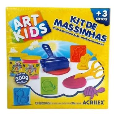 Imagem de Kit Massinha de Modelar Art Kids Carimbos 40007 - Acrilex