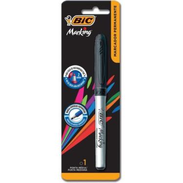 Imagem de Pincel Marcador Permanente Marking Fine 0.8MM Preto - BIC