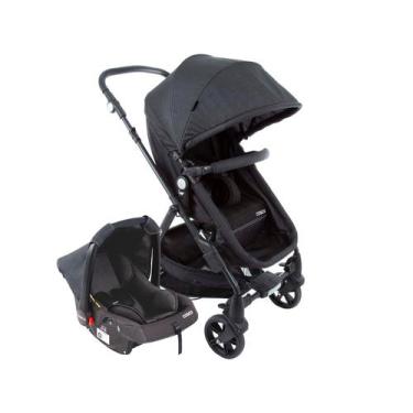 Imagem de Carrinho de Bebê com Bebê Conforto Cosco Kids Poppy Duo 0 a 22kg, Pret