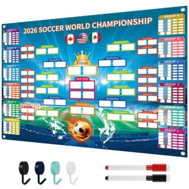 Imagem de Pôster Prothens Calendário da Copa do Mundo 2026 60x42 cm