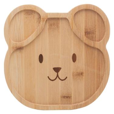 Imagem de Prato Infantil Lyor Dog 20cm x 20cm x 1,2cm Bambu