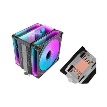 Imagem de Cooler De Ar ARGB PWM De 12cm Para CPU Com 4 Ou 6 Tubos De Calor Para 