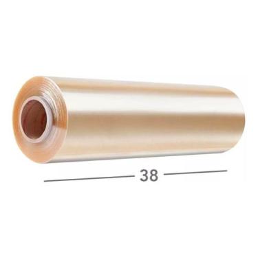Imagem de Papel Filme Pvc 38x300 Bobina Plastica Para Embalagem De Alimentos 38c