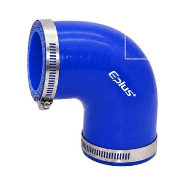 Imagem de Adaptador De Tubo De Silicone Azul 90 Graus Para Intercooler E Turbo D