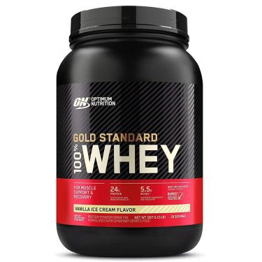 Imagem de Whey Gold Standard 100%  Baunilha 907g Optimum Optimum Nutrition 