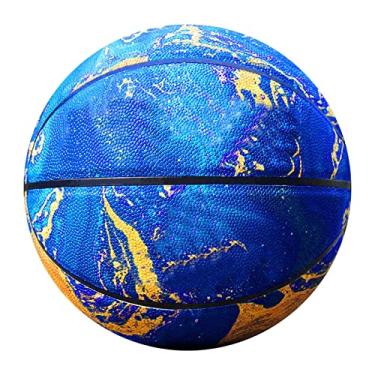 Imagem de MINDCOLLISION Bola de basquete grafiti, couro macio durável, para crianças, adolescentes, iniciantes, tamanhos 7 e 5, mar profundo, nº 7