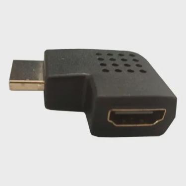 Imagem de Adaptador Hdmi 90 Graus Macho X Fêmea Tomate