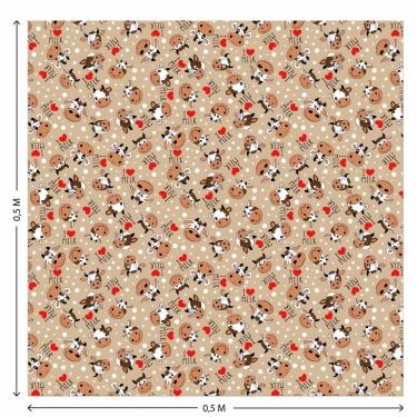 Imagem de Tecido Tricoline Estampado Poliana 2588 V.1 - 1,50m de Largura