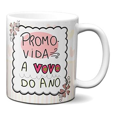 Imagem de Caneca Promovida A Vovó Do ano Feliz Dia Dos Avós (Branca)