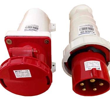 Imagem de Conjunto Industrial Tomada +Plug Macho Jng 3p+t+N 63a VM Mgi