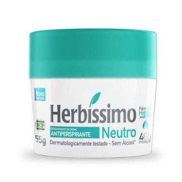 Imagem de Desodorante Creme Antitranspirante Neutro Herbissimo 55G - Herbíssimo