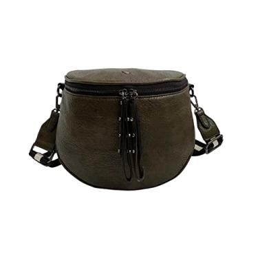 Imagem de Bolsa Feminina Transversal Tiracolo Estilo Pochete Media Golden Fenix Cor:Verde Exercito;Tamanho:M